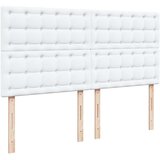 vidaXL Box spring postelja z vzmetnico bela 180x200 cm umetno usnje | Shoptok.si