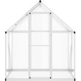 Staklenik s okvirom srebrni 169 x 114 x 195 cm aluminijski | shoptok.hr