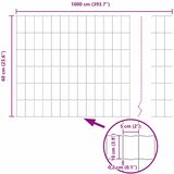 Euro ograda 0,6 x 10 m Željezo prekriveno PVC-om | shoptok.hr