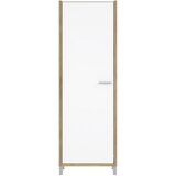 MID.YOU GARDEROBNA OMARA bela, barve hrasta | Shoptok.si