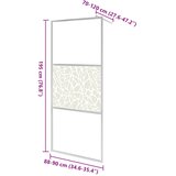 Pregrada za tuširanje od stakla ESG s uzorkom kamenja 90x195 cm | shoptok.hr