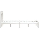  Okvir za krevet od masivne borovine bijeli 160 x 200 cm | shoptok.hr