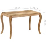  Blagovaonski stol 118 x 60 x 76 cm od masivnog drva manga | shoptok.hr