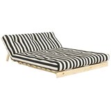 Karup Crno-bijela sklopiva sofa 140 cm Roots – | shoptok.hr