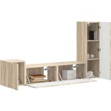  Komplet TV omaric 4 pcs Sonoma hrast Konstruiran les - - Rjava - 61.6 - 30 x 31 x 100 cm - 2025-vidaXL-Uvoz_2 | Shoptok.si