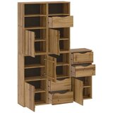  Bočni ormarići 5 kom ODDA 40x24x79 cm puno drvo bor | shoptok.hr