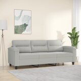 vidaXL Trosjed Svjetlosiva 180 cm od mikrovlakana | shoptok.hr