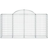  Obokana gabionska košara 11 kos 200x50x100/120cm cinkano železo, (20757907) | Shoptok.si