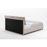 Bonami Selection Bež oblazinjena zakonska postelja s prostorom za shranjevanje z letvenim dnom 180x200 cm Myra Pillow – | Shoptok.si
