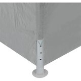 Šator za zabave 900 x 300 x 255 cm Svjetlosiva PE i čelik | shoptok.hr