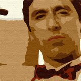  Ručno slikane slike na platnu na platnu POP Art AL PACINO 1-dijelna () | shoptok.hr