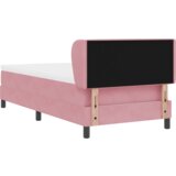 VidaXL Postelja z vzmetnico Roza 90x190 cm Žamet Slike