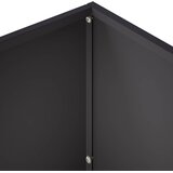  Vrtna saksija Crna 60 x 30 x 50 cm Čelična vrata | shoptok.hr