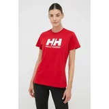 Helly Hansen Bombažen t-shirt rdeča barva