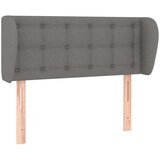  Vzglavje z ušesi temno sivo 103x23x78/88 cm blago, (20736981) | Shoptok.si