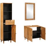  Set namještaja za kupaonicu Zidne 3 pcs Smeđa Konstruirano drvo | Eponuda.com