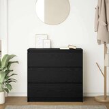  Komoda črni hrast 80x35x76 cm inženirski les | Shoptok.si