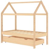 Maison Chic Otroška postelja - Otroški ležaj - Otroški posteljni okvir s predalom trdna borovina 70x140 cm, (21698390) Cene
