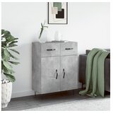 vidaXL Komoda siva boja betona 69 5x34x90 cm od konstruiranog drva | shoptok.hr