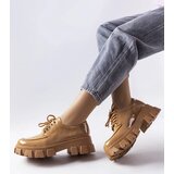 Gemre Brown patent Beccadelli derby shoes | ePonuda.com