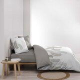 Douceur d intérieur Bela/siva bombažna posteljnina za zakonsko posteljo 200x200 cm Goyave – | Shoptok.si
