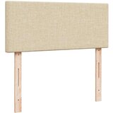 vidaXL Otomanski posteljni okvir z vzmetnico krem 120x190 cm blago, (21608169) | Shoptok.si