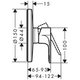 Hansgrohe 72668000 Rebris E pokrivna plošča | Shoptok.si