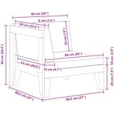  Modularna kutna sofa i krem bijeli jastuci od bagremovog drva | shoptok.hr