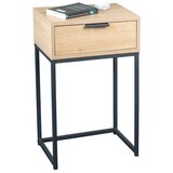 MID.YOU NOČNA OMARICA, črna, barve hrasta | Shoptok.si