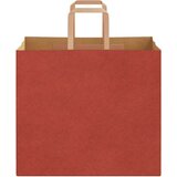 Papirnate vrećice 250 kom s ručkama crvene 32x22x28 cm | shoptok.hr