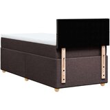  Krevet s oprugama i madracem tamnosmeđi 90 x 200 cm od tkanine | shoptok.hr