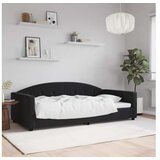vidaXL Dnevni krevet crni 100 x 200 cm baršunasti | shoptok.hr