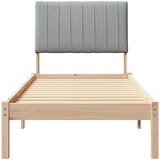  Okvir za krevet s uzglavljem Smeđa 80 x 200 cm tkanina | shoptok.hr