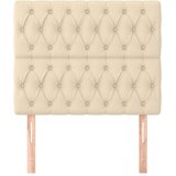  Uzglavlje krem boje 90x7x118/128 cm tkanina | Eponuda.com