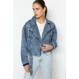 Trendyol Jacket - Blue - Oversize Cene