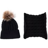  Dječja kapa i rubac oko vrata - Crna KP21523 | Shoptok.si
