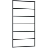 vidaXL Drsna vrata z opremo ESG steklo in aluminij 102x205 cm | Shoptok.si