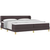  s opruga kutije Tamno smeđa 200 x 200 cm tkanina | shoptok.hr
