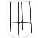  Barski stol bijeli 60 x 60 x 111 cm MDF | shoptok.hr