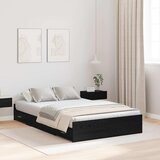  Krevet s ladicama Crni hrast 120 x 200 cm Konstruirano drvo | shoptok.hr