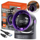 Zenwire Mini namizni ventilator F12 USB-C, 1200 mAh, timer, 360° nastavljiv, (5000312711) | Shoptok.si