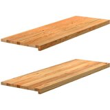  Prozorske klupice 2 kom svijetlosmeđe 120x40x2 cm masivne hrast | shoptok.hr