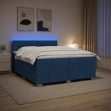  Boxspring krevet s madracem Plava 200 x 200 cm Tkanina | shoptok.hr