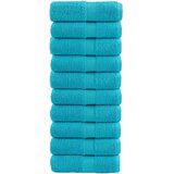 vidaXL Premium ručnici za goste SOLUND 10 kom. tirkizne boje 30x50 cm 600 g/m² - Tirkizna 30 x 50 cm 10 | shoptok.hr