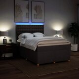 Krevet s oprugama i madracem tamnosmeđi 140 x 190 cm od tkanine | shoptok.hr