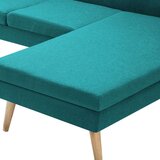  Kutna garnitura s presvlakom od tkanine 186 x 136 x 79 cm zelena | shoptok.hr