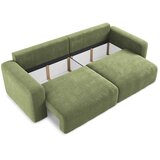 Makamii Zelena sklopiva/s prostorom za odlaganje sofa od šenila 252 cm Kona – | shoptok.hr