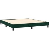  box spring s madracem LED tamnozeleni 160x200 cm baršun | shoptok.hr