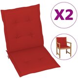 vidaXL Blazine za vrtne stole 2 kosa rdeče 100x50x3 cm Cene