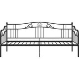  Okvir za krevet na razvlačenje crni metalni 90 x 200 cm | shoptok.hr